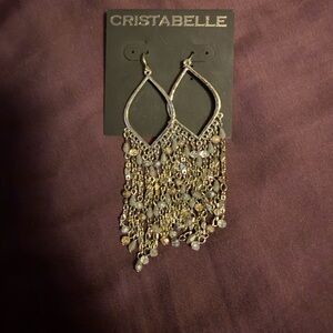 Silvertone Chandelier Earrings